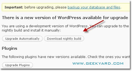 Upgrade WordPress to WordPress 3.0 Beta 1 - 2 Wordpress 3.0 Beta