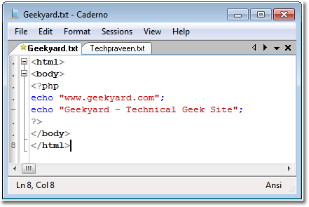 freetext