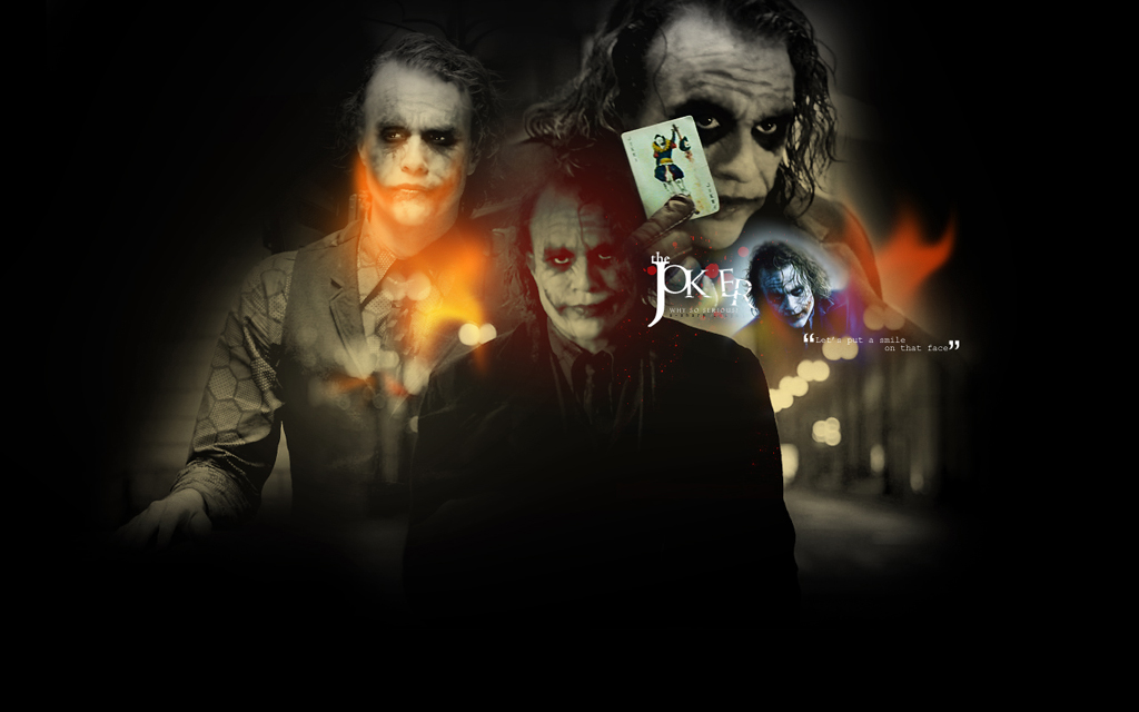 the dark knight wallpaper joker. The Dark Knight – Heath Ledger