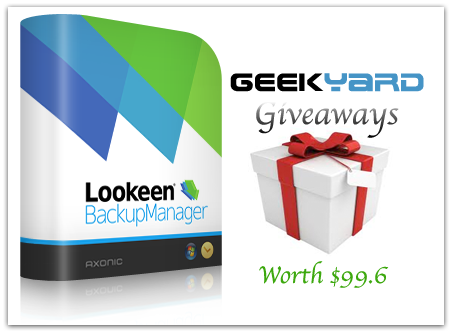 Geekyard Giveaways: Lookeen Backup Manager License Key worth $99.6