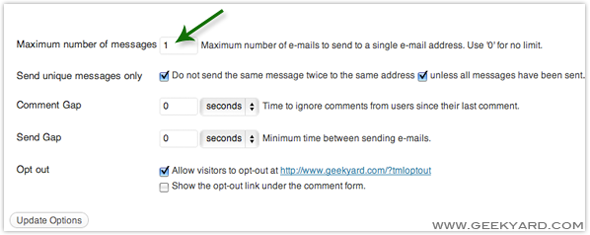 Thank me Later Message Settings1 Thank me Later Message Settings1