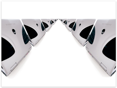 Alienware white Line HD Wallpaper