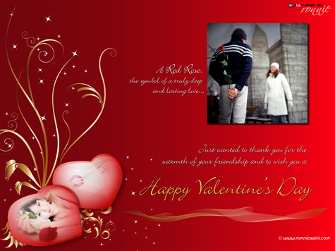 Happy valentine's day rose Wallpaper